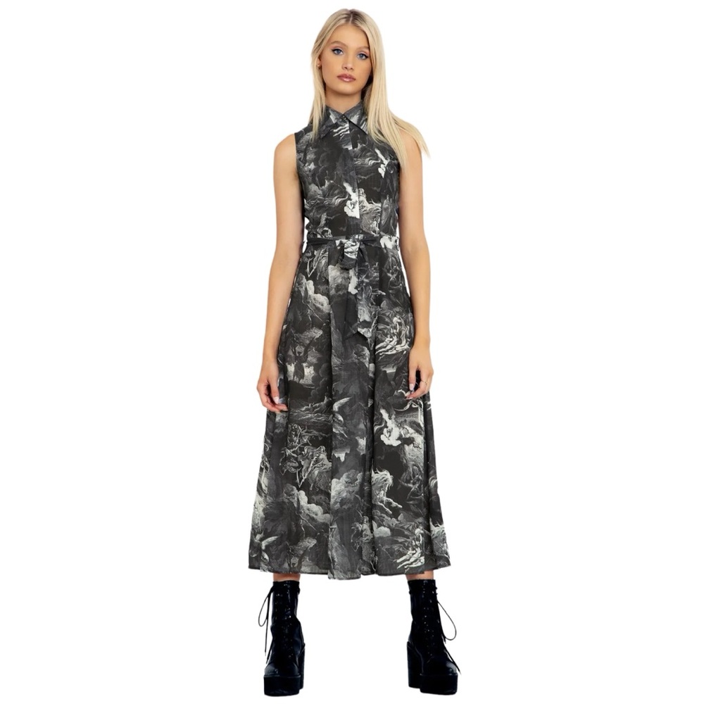 BlackMilk | Dore’s Angels Maxi Shirt Dress